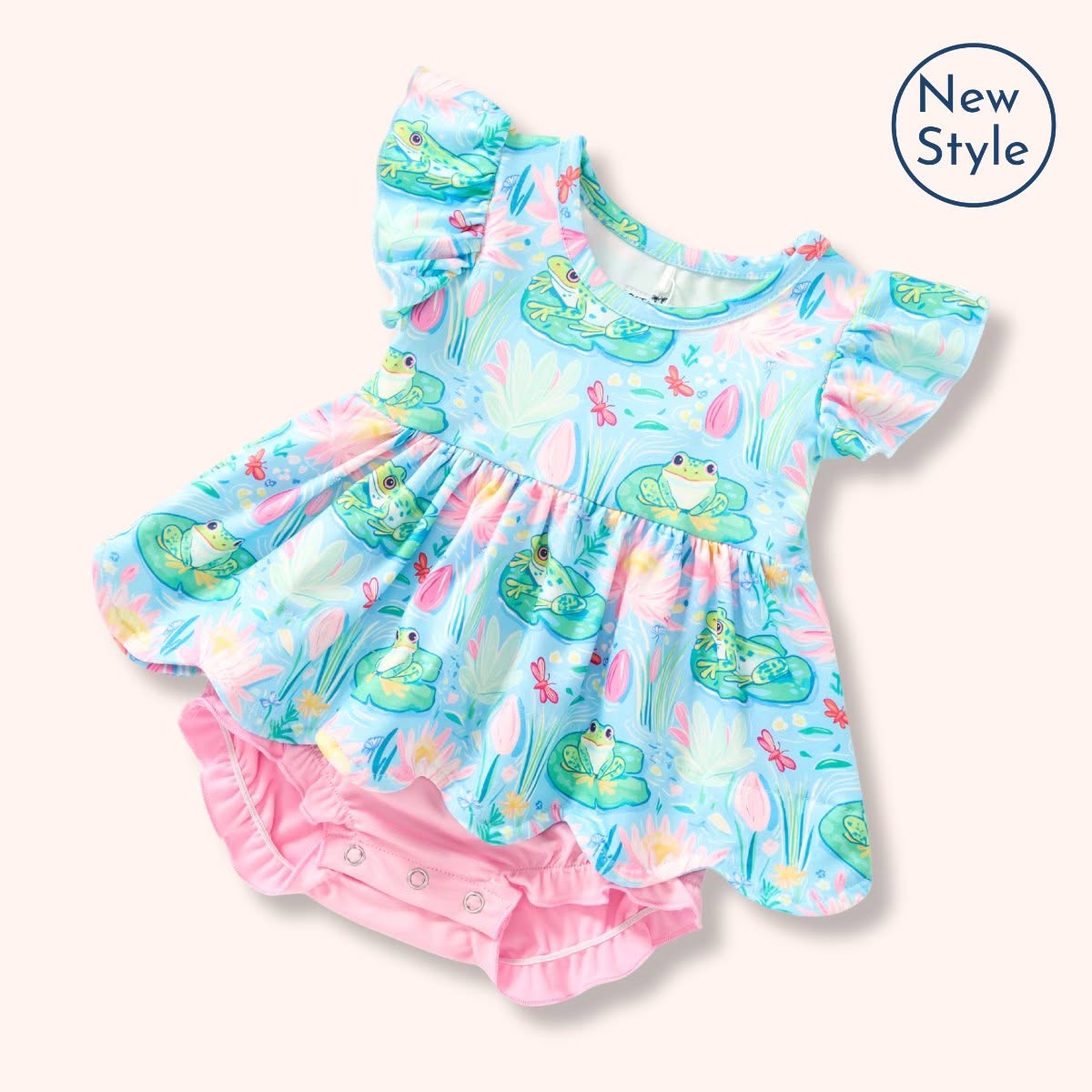 Preppy Pond Infant Romper