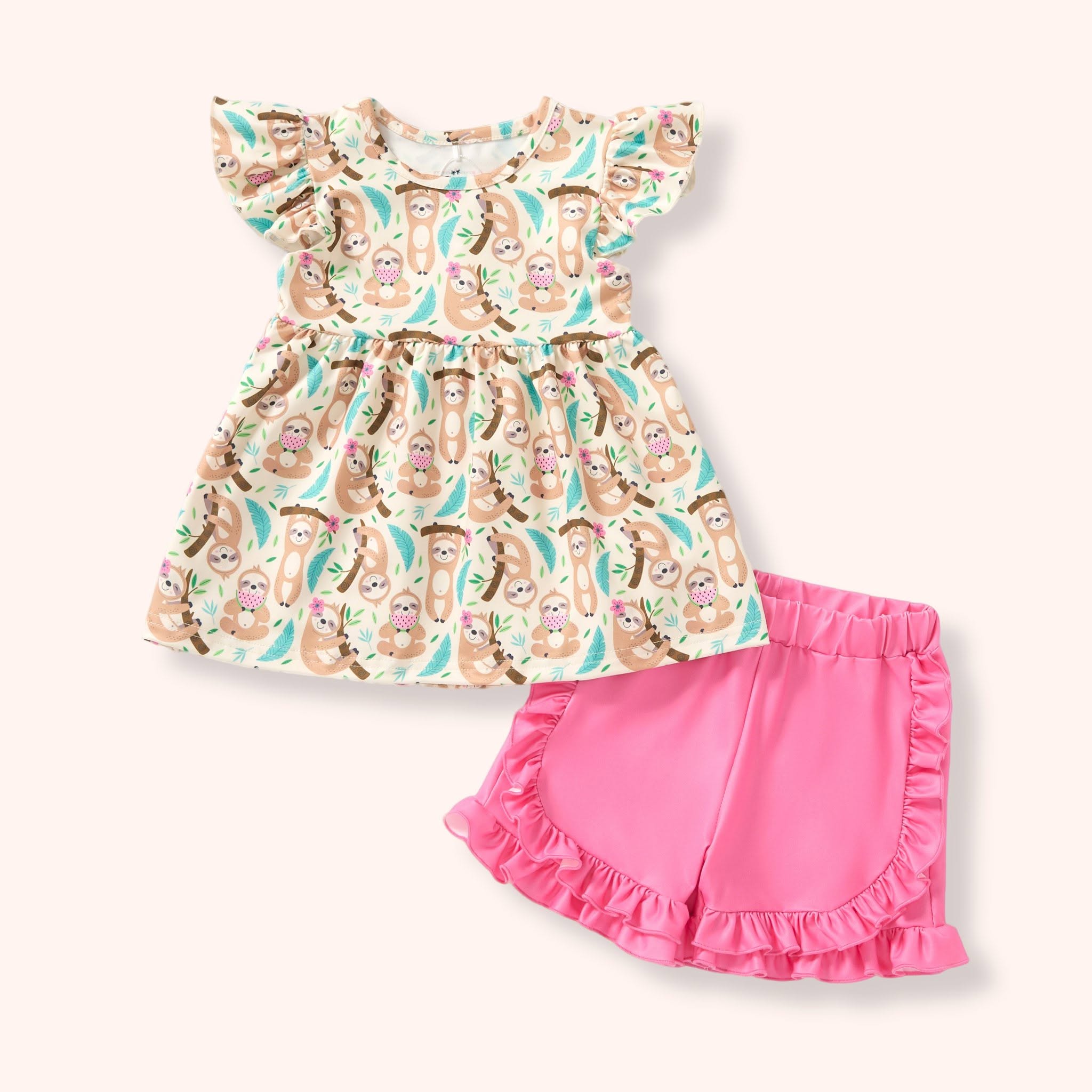 Summer sloths 2 piece set