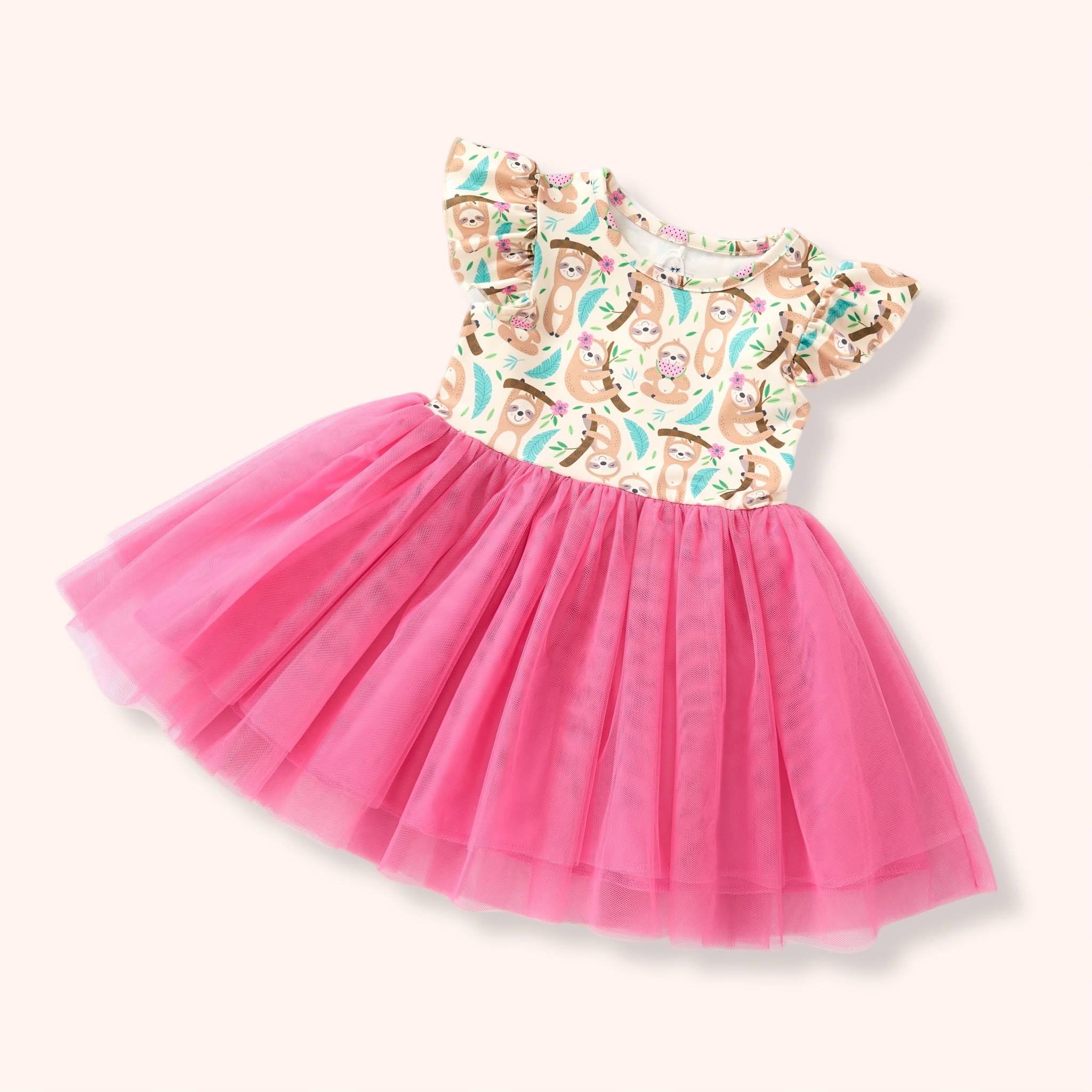 Summer Sloths Girl Dress
