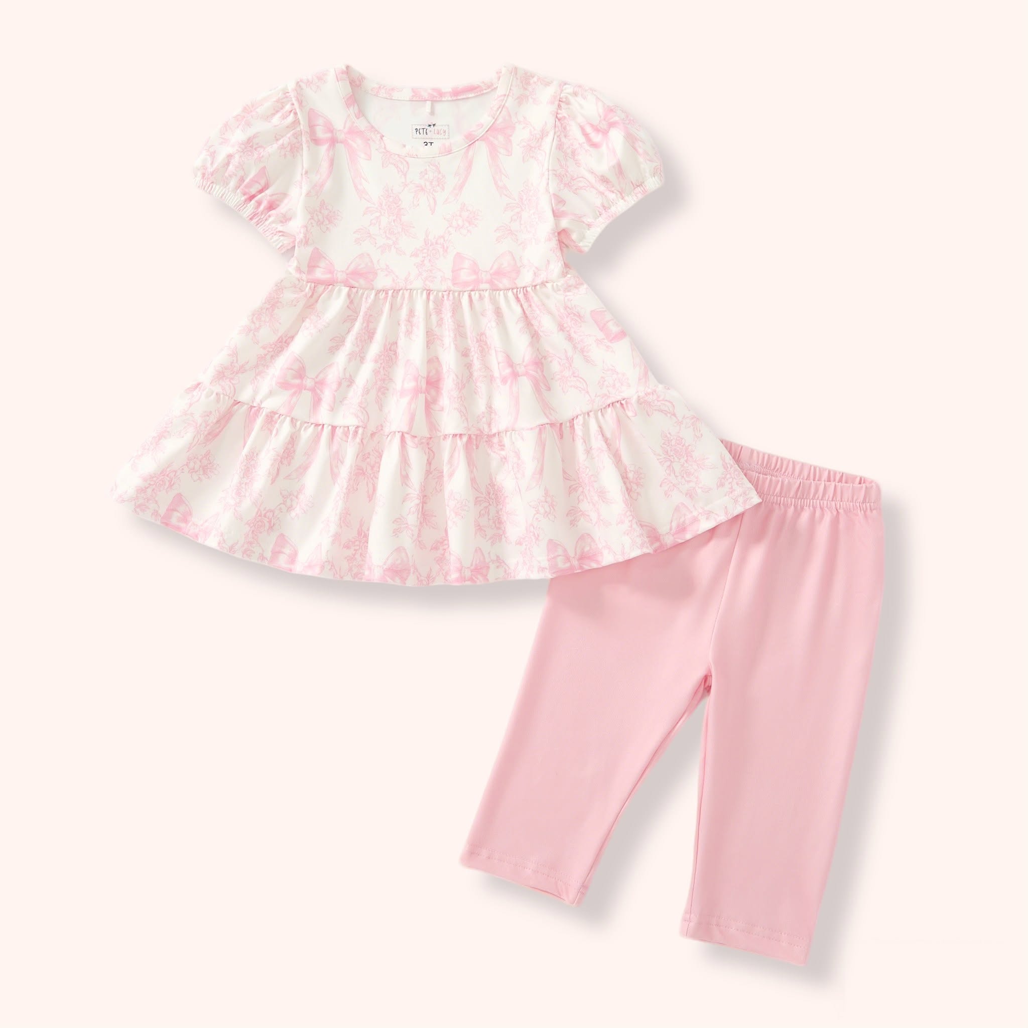 Vintage French Fairytale Pink capri set